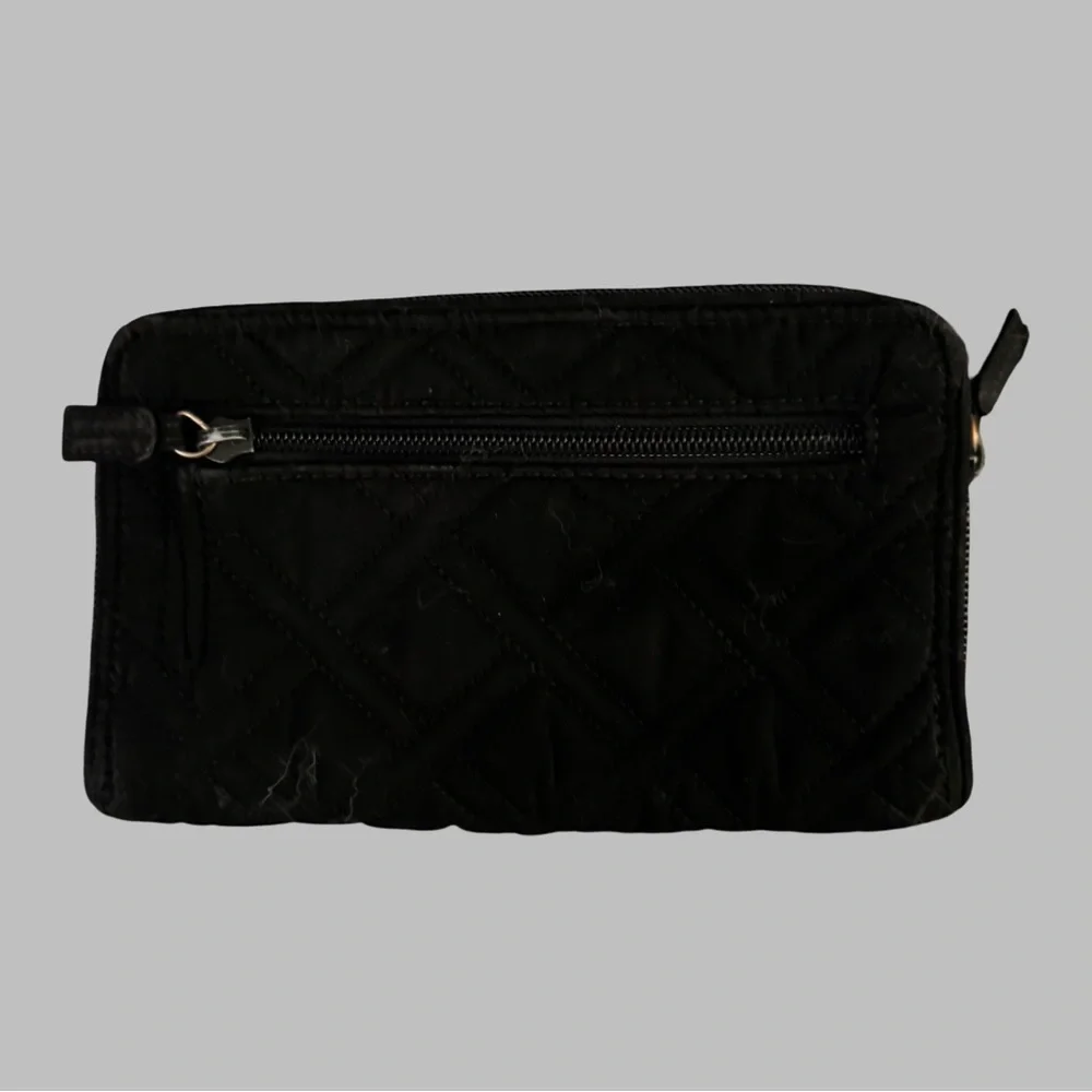 VERA BRADLEY Black Turn Key Quilted Wallet - Picture 2 of 8